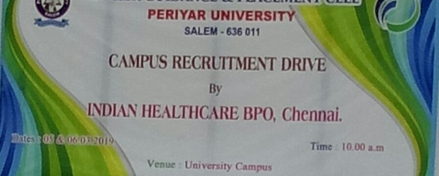 Indian Healthcare BPO - Medical Laboratory Technician College Course in Chennai / Bangalore / Hyderabad, Kanchipuram