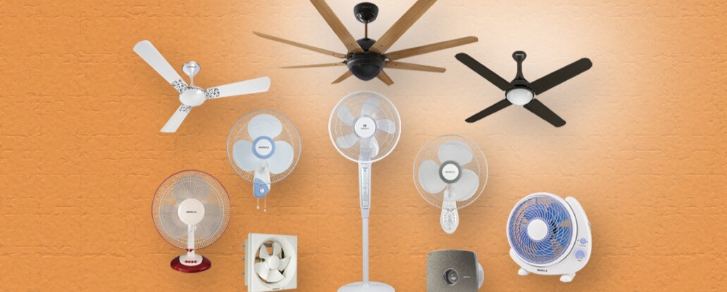  Different Types of Fans and Their Uses for Home · Ceiling Fans · Exhaust Fans · Table Fans · Pedestal Fans · Wall Mount Fans · Cabinet Fan.